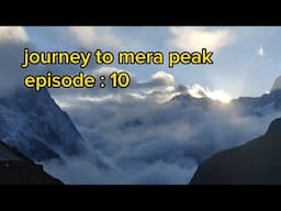 training for climbing mera peak on Mera la #5000