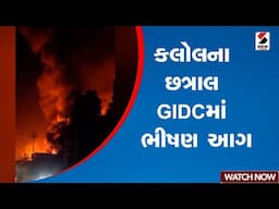 kalol | કલોલના છત્રાલ GIDCમાં ભીષણ આગ | GIDC | Fire | Sandesh News