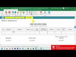 Xem báo cáo Bán hàng, Công nợ, Nhập xuất tồn kho trên phần mềm Excel - WPRO IZI