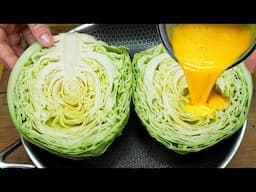 When I want to lose weight I cook cabbage like this 😋. A simple and quick recipe with cabbage. ASMR