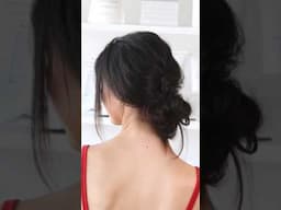 Texture, a twist, and a couple knots to recreate this easy hairstyle! #hairtutorial #updohairstyle