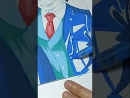 trying arrtx 36 colors soft tip acrylic paint markers! #traditionalart #speedpaint #phoenixwright