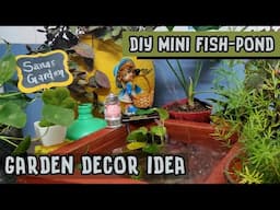 Mini Fish Pond | Garden Decor Idea | DIY Gardening in Tamil