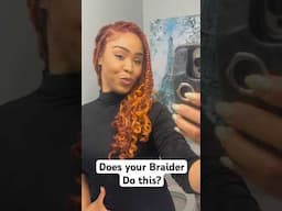 CUSTOM COLOR BRAIDING TECHNIQUE | NO MORE TUCKING | KNOTLESS BRAIDS WITH CURLS | GINGER BRAIDS