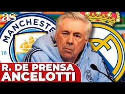 CARLO ANCELOTTI, rueda de prensa COMPLETA en la PREVIA del MANCHESTER CITY vs. REAL MADRID