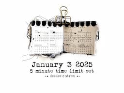 CALENDAR : 1/3/24 - Art in 5 Minutes! #tuac5minBINGO