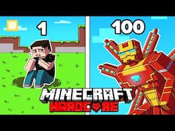 I Survived 1000 DAYS as LEGENDARY IRON MAN in HARDCORE Minecraft! - Crazy Adventures Compilation