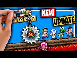 Mario Maker Game for PC & Mobile?! - Let's make a NEW UPDATE level! (SMM World Engine)