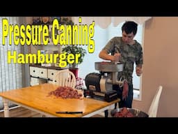 Canning venison hamburger preserving food, long storage