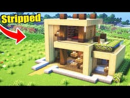 Minecraft: How To Build a Modern Birch House tutorial