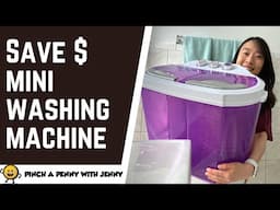 HOW TO SAVE MONEY on Laundry with Mini Portable Washing Machine | FRUGAL LIVING