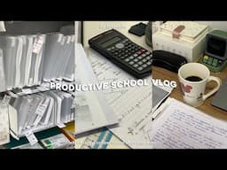 productive days ☕️ study vlog - studying for exams, school, Daiso shopping, lots of coffee & more!