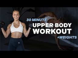 30 MIN UPPER BODY PUMP WORKOUT | WITH Dumbbell | Strength & Conditioning | + Core | WITH REPEAT