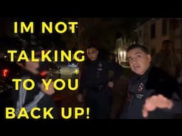 LAPD CRASHES INTO A PARKED CAR AND BLAMES EASTLOS AUDITS!!! STEALS HIS PHONE THEN ARREST HIM!!!