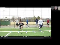 Route running progression and Indy drills