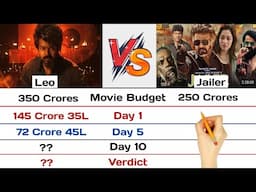 Leo vs Jailer Movie Box Office Collection 2023 | Day 10