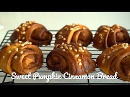 SUB] 단호박 시나몬롤 : 시나몬빵을  더 맛있게 만드는 방법   Sweet Pumpkin Cinnamon Bread  [우미스베이킹:umi's baking]