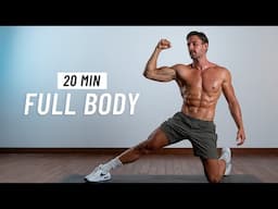 20 Min Full Body Workout - Burn Fat & Build Strength At Home (No Equipment + No Jumping)