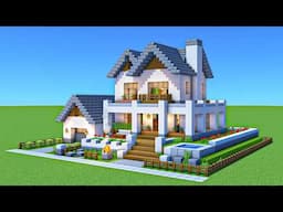 How To Build a Suburban House In Minecraft #4 | Including Interior