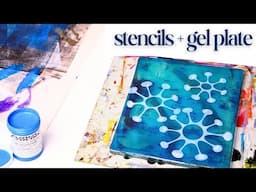 New Stencils On A Gel Plate + Tips and Storage