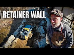 Building a Rock Retainer Wall after the Hurricane