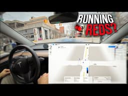 Running Reds? Tesla FSD 13.2.6 Downtown Stress Test Drive