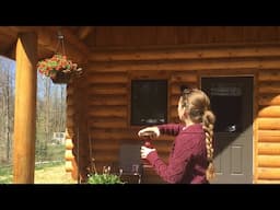 Simple Log Cabin Living | Fishing, Hummingbirds, & Chickens | May 2024