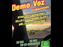 prueba de voz para tu producción en audio estamos a tus ordenes