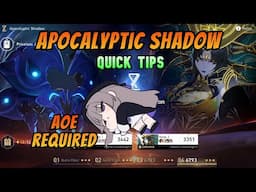 AoE/Blast Sadly Required 【Apocalyptic Shadow Tips】  Honkai Star Rail 3.0