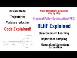 Reinforcement Learning from Human Feedback explained with math derivations and the PyTorch code.