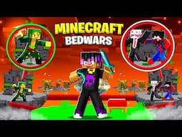 I TRIED BEDWARS WITH LILYVILLE MEMBERS😱