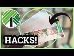 🤯 YOU WON'T BELIEVE WHAT I MADE WITH $1 PEEL AND STICK WALLPAPER | DOLLAR TREE PEEL AND STICK HACKS!