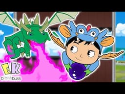 Ryan vs Magical Dragons Cartoon Animation for Kids!!!