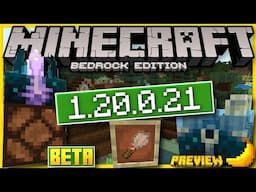 1.20.0.21 BETA OUT NOW! ⚒️ Sculk Family & Sign Changes  🍌 Minecraft Bedrock Preview ✅Changelog