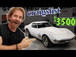 I bought a classic Corvette for only $3500.