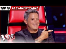 ¿Se girará ALEJANDRO SANZ al escuchar sus temas en La Voz?