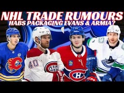 NHL Trade Rumours - Habs, Canucks, Sabres, Bruins, SJ, Utah, Hinostroza on Waivers