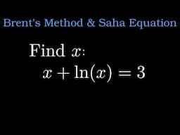 Brent’s Method of Finding Roots and Inverse Functions: Algorithms for Grad Students (1)