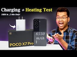 POCO X7 Pro Charging Test 6550 mAh Battery and 90W Charging | POCO X7 Pro Charging and Heating Test