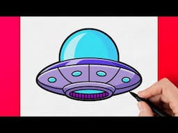 How to Draw UFO | Step by Step