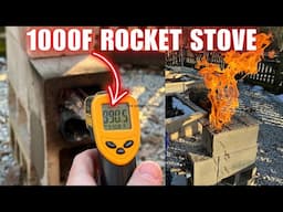 Rocket Stove That Reaches 1000F | Oxygen Injector | One Minute Setup