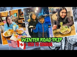 🥶 கடும் குளிரில் AMERICA to CANADAக்கு ஒரு பயணம் | Road Trip | Whistler BC | Canada | USA Tamil VLOG