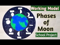 Phases of Moon Working Model/School project for exhibition/how to make Phases of Moon/KansalCreation