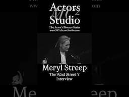 MC² Actors Studio’s The Actor’s Process: #MerylStreep The 92nd Street Y Interview #actor #acting