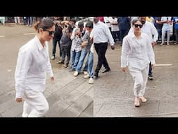 Kareena Kapoor Arrive To Support Her Friend Malaika Arora In Her Tough Time@ L@$T Rite Of Her Father