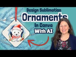 Design Sublimation Christmas Ornaments in Canva using AI | MDF Ornaments Step by Step Instruction