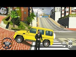 Yellow G-Wagon Going Uphill - Parking Multiplayer Simulator #28 - Android Gameplay