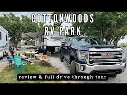 Cottonwoods RV Park Review + FULL DRIVE THROUGH TOUR