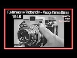 Vintage CAMERA Basics FUNDAMENTALS of PHOTOGRAPHY 1948 film tech history Kodak lens, camera obscura