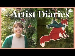 Artists Diaries ✨ illustration & Etsy goals & my first tea towel designs!